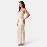 Women's Long Mesh Strap Dress