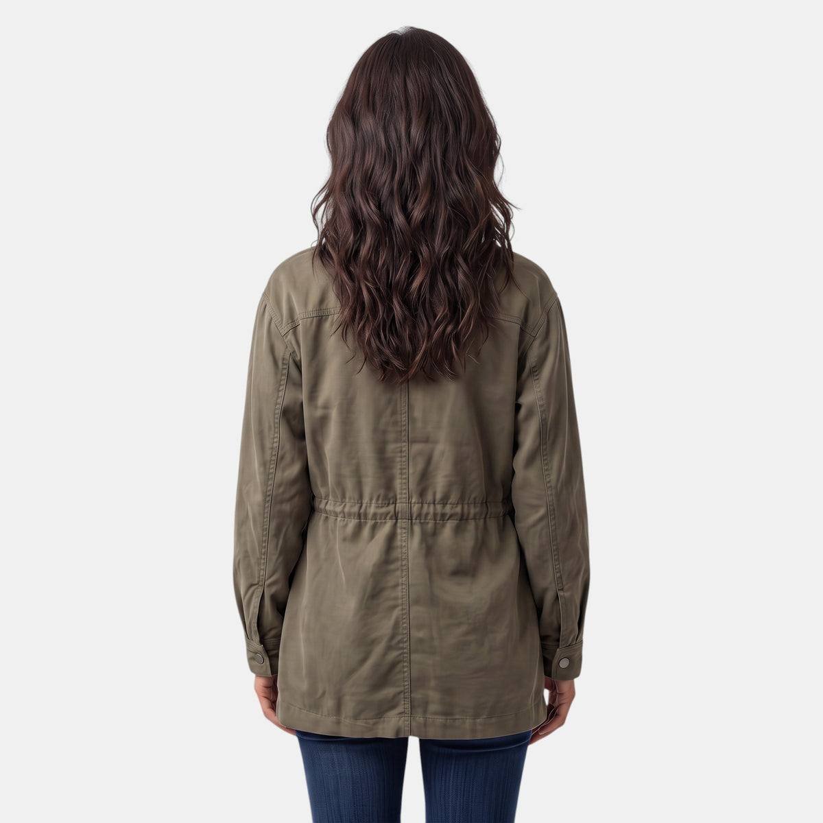 Chaqueta Utility Mujer – Estilo Militar Oversize
