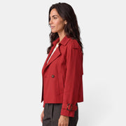 Lightweight Women's Double-Breasted Trench Coat