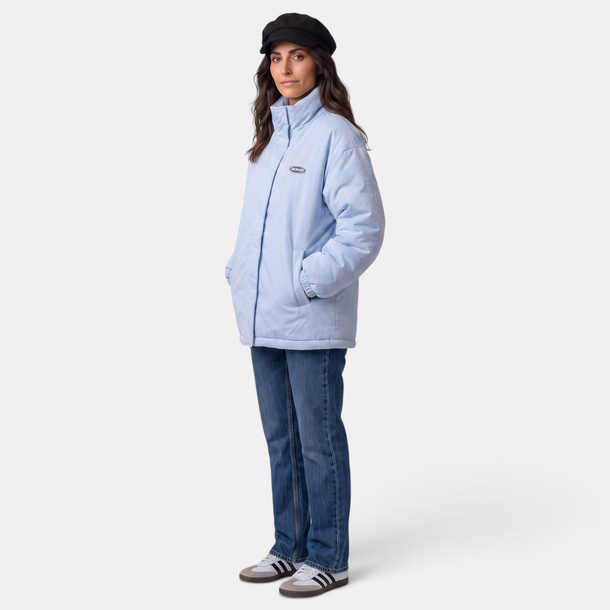 Abrigo Reversible Mujer Acolchado - Oversize Doble Cara