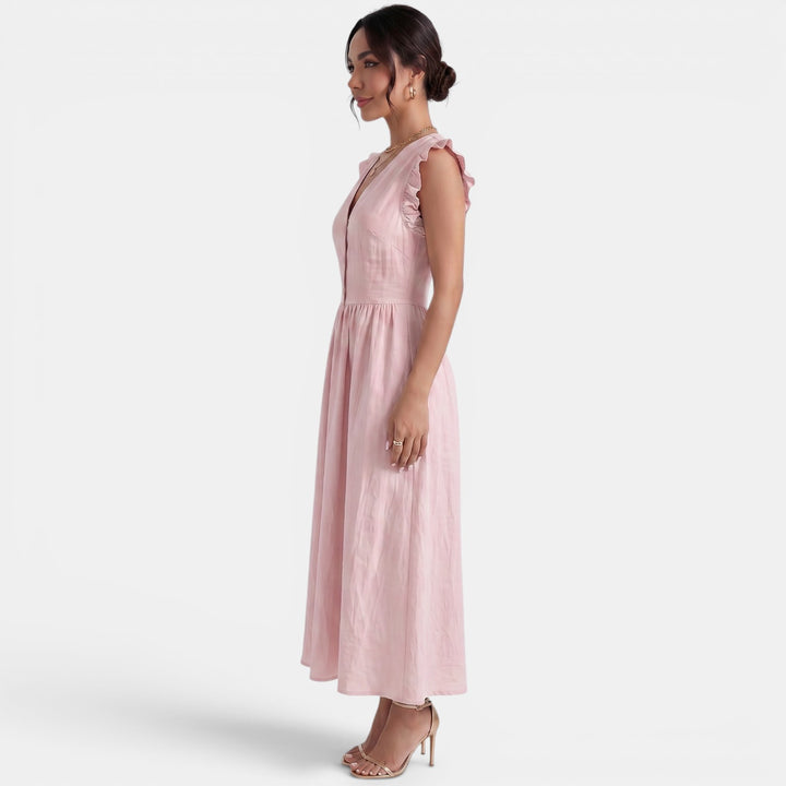 Vestido Largo Verano Mujer Volantes
