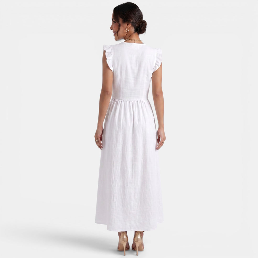 Vestido Largo Verano Mujer Volantes
