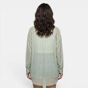 Camisa Chiffon Mujer Verano Transparente