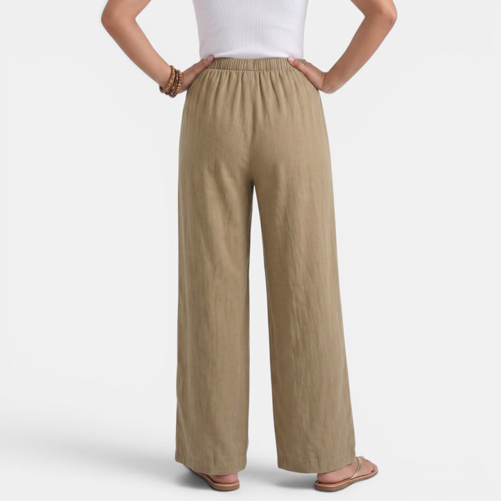 Pantalón Lino Mujer Recto Verano