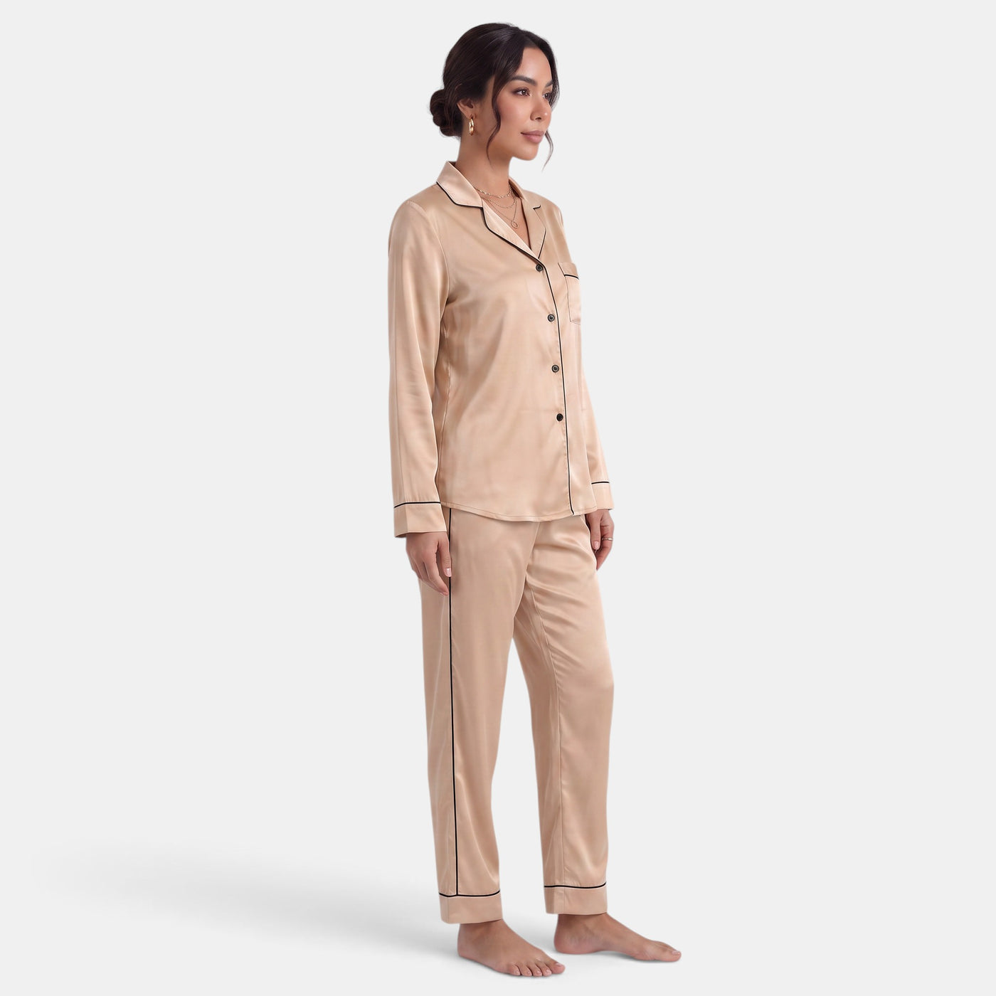 Women's Silk Pajamas – Soft, Comfortable, and Elegant