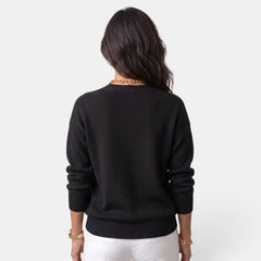 Suéter Mujer Escote V Elegante