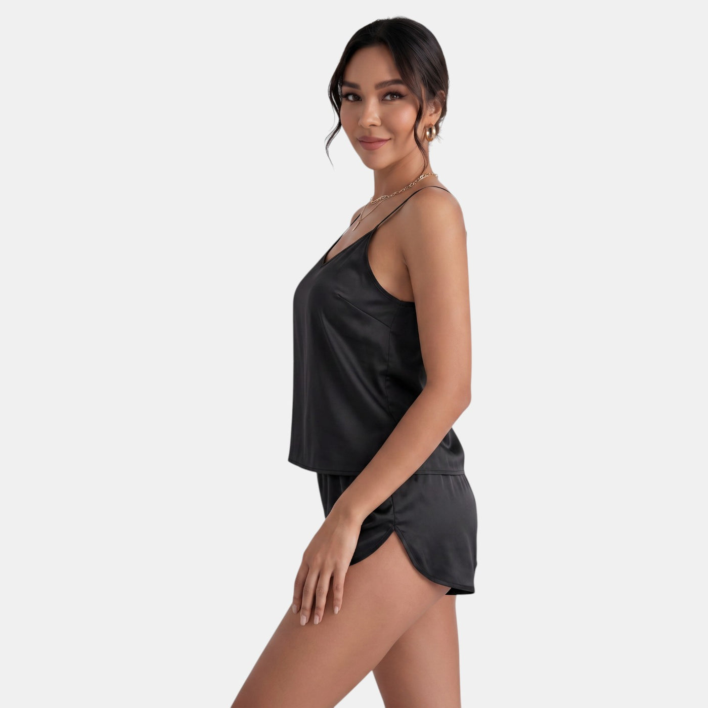 Conjunto de Seda Mujer con Tirantes