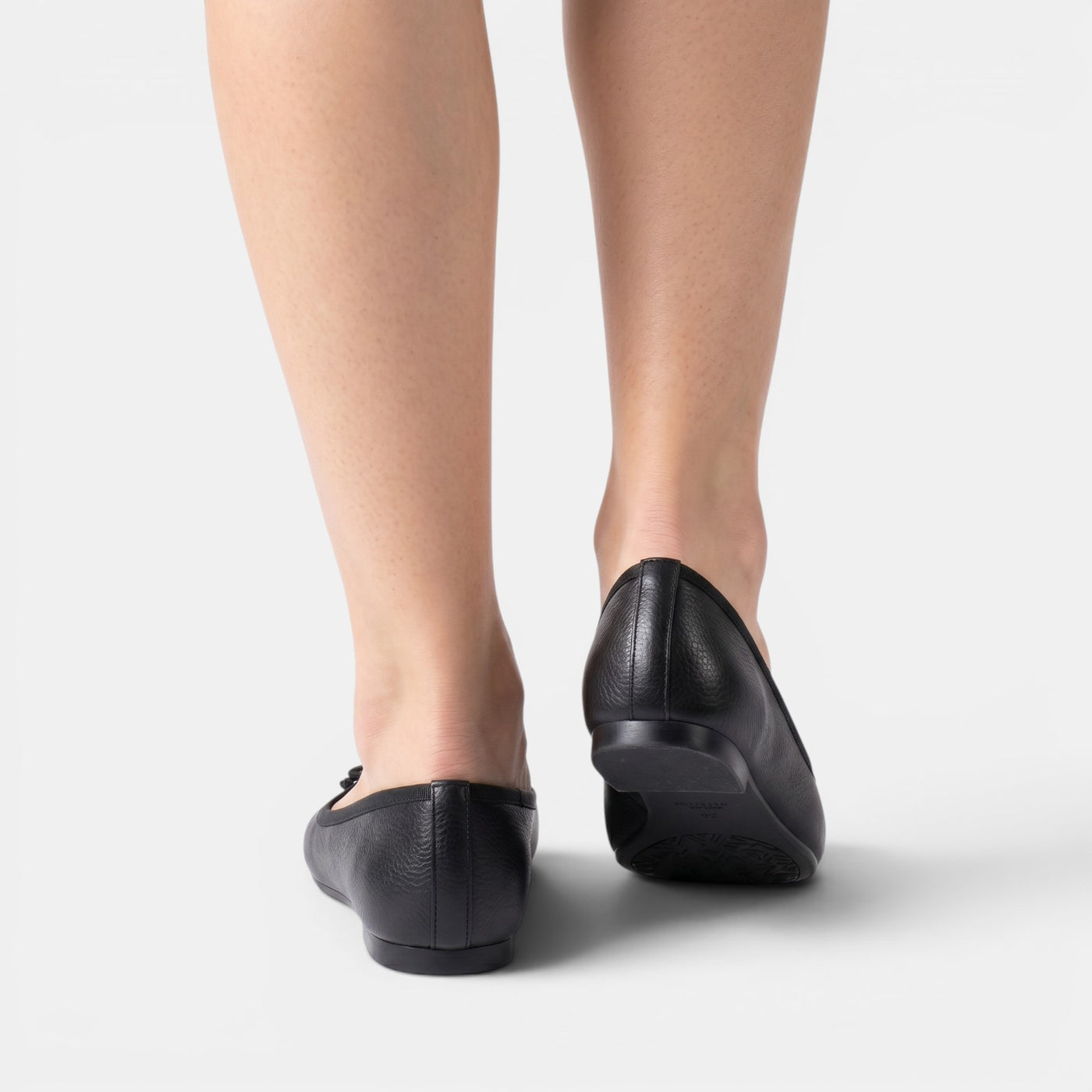 Bailarinas Planas Negro Lazo Mujer