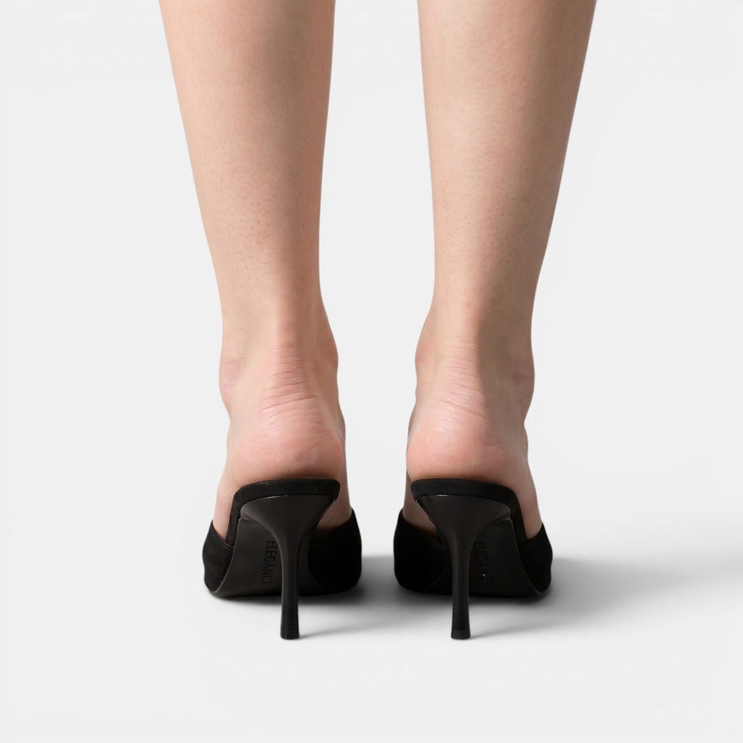 Sandalias Tacón Mujer Ante