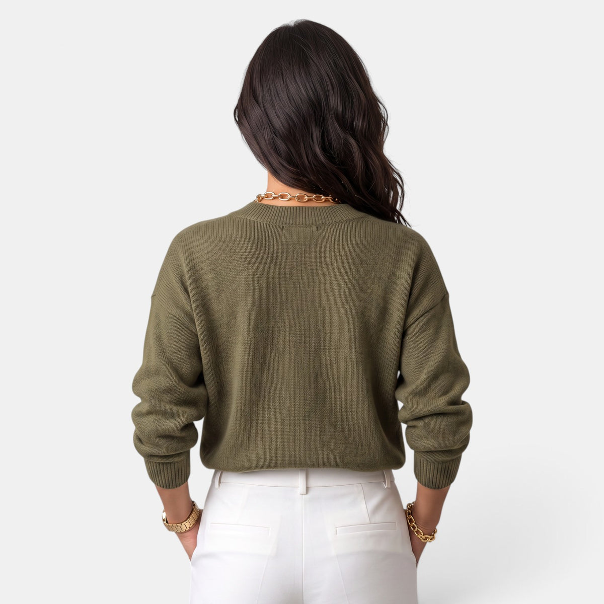 Women's V-Neck Elegant Sweater
