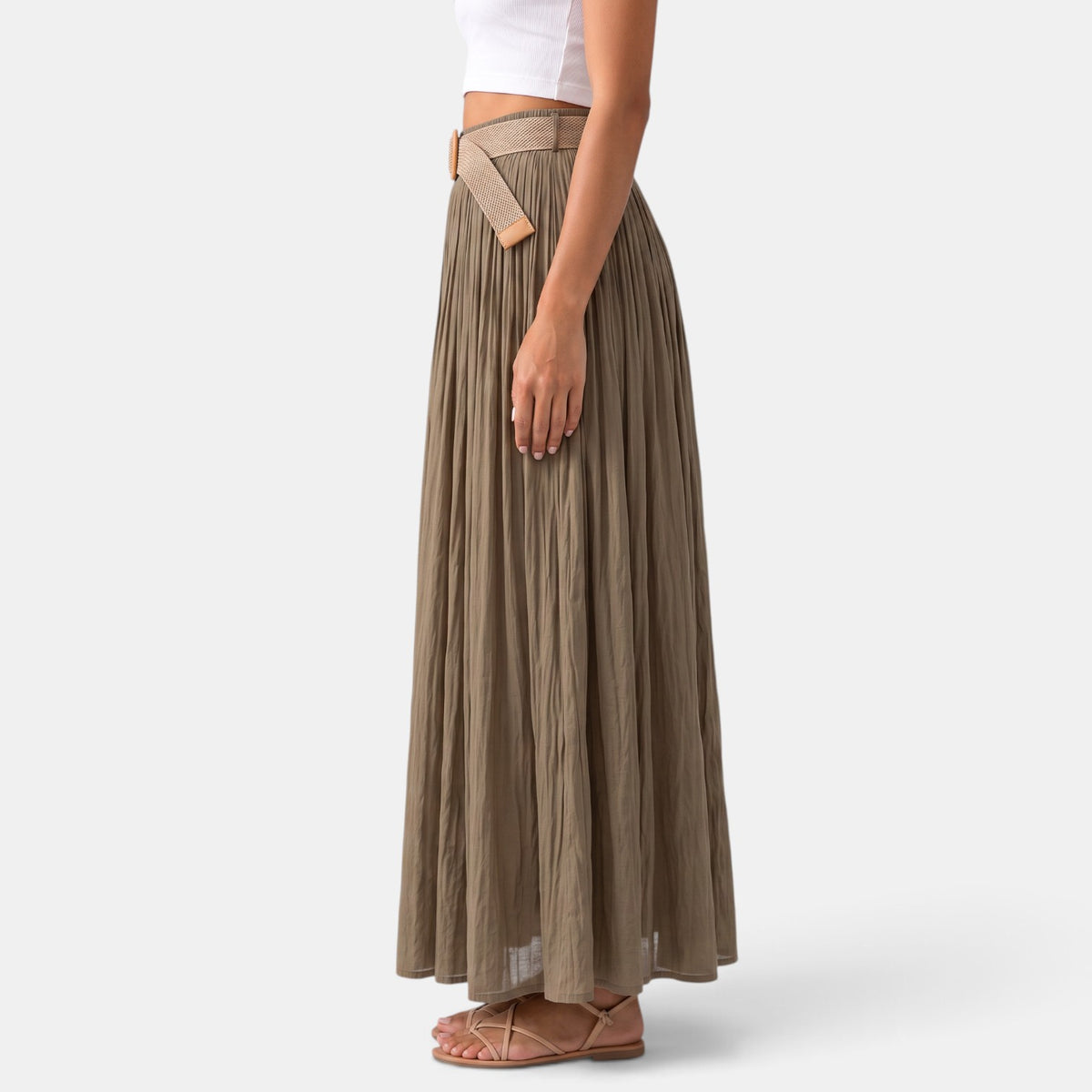 Falda Maxi Mujer Cintura Elástica