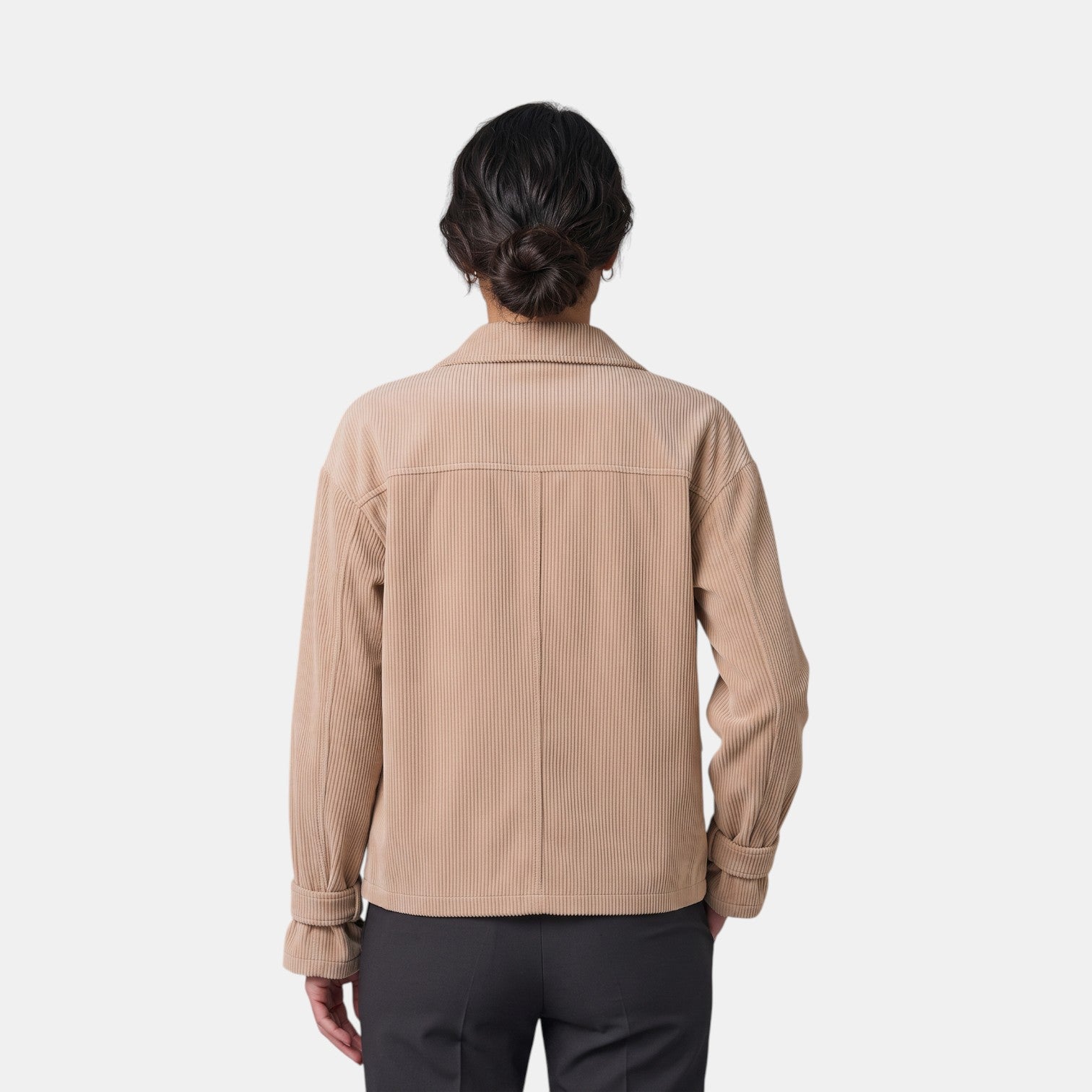 Chaqueta Corta de Pana Mujer Premium
