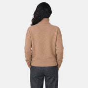 Jersey de Cuello Alto Mujer Premium – 100% Cashmere Elegante