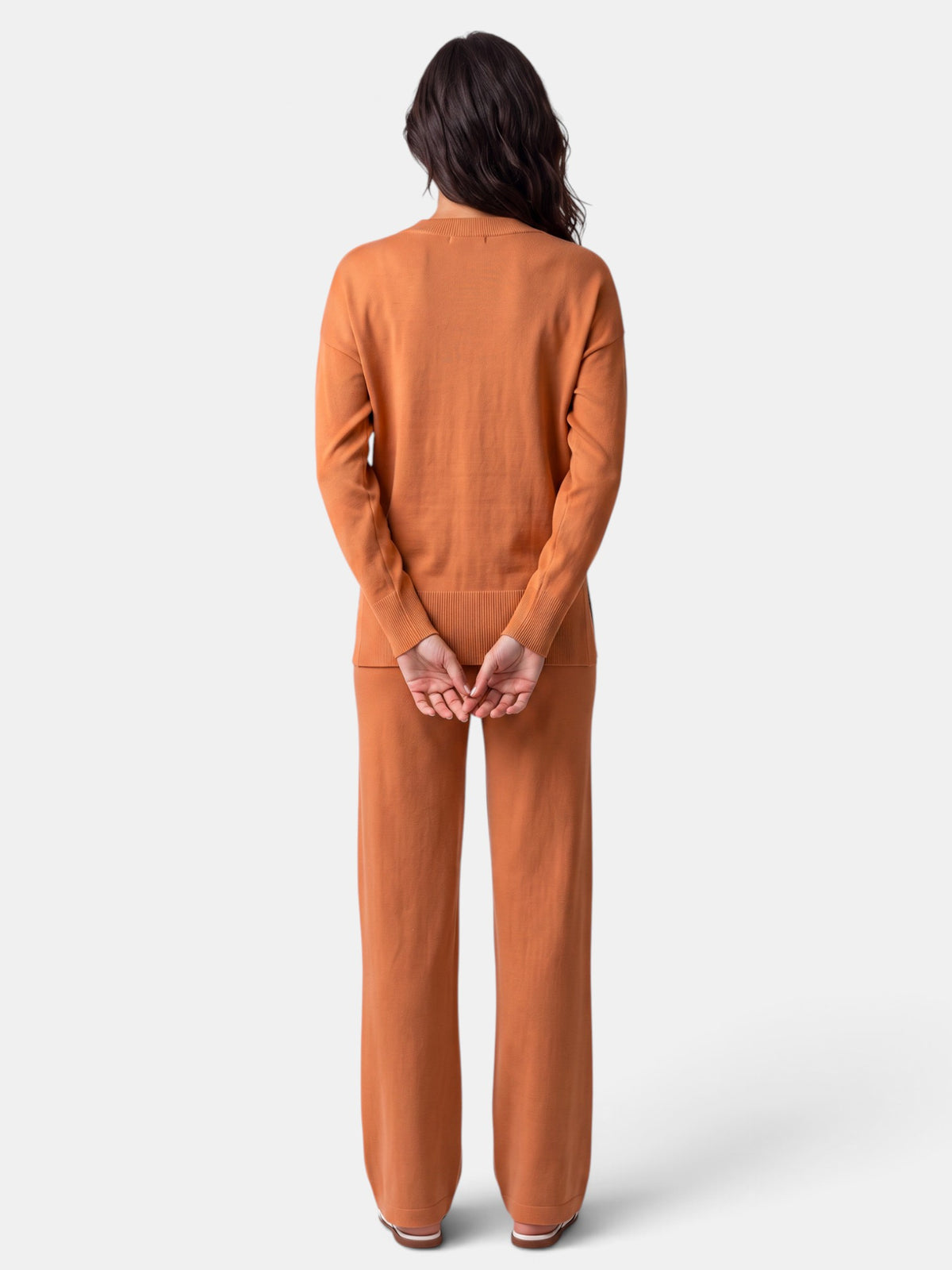 Conjunto Mujer Punto Jersey y Pantalón