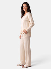 Conjunto Mujer Punto Jersey y Pantalón
