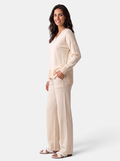 Conjunto Mujer Punto Jersey y Pantalón