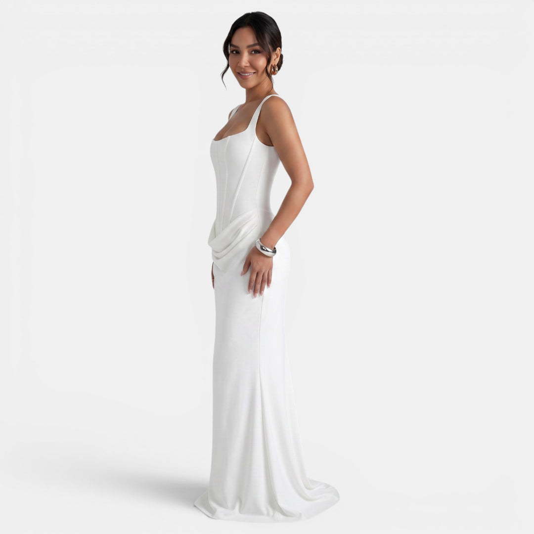 Vestido Maxi Corsé Mujer Elegante
