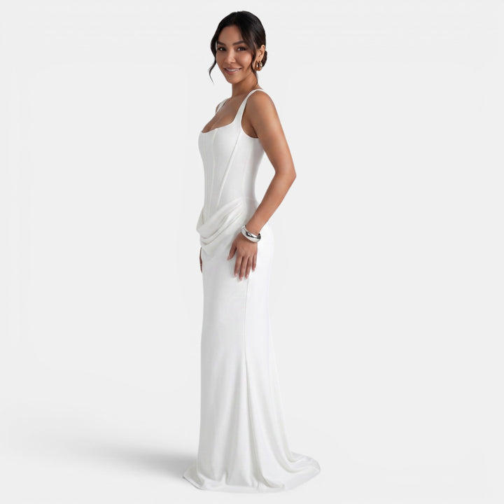 Vestido Maxi Corsé Mujer Elegante