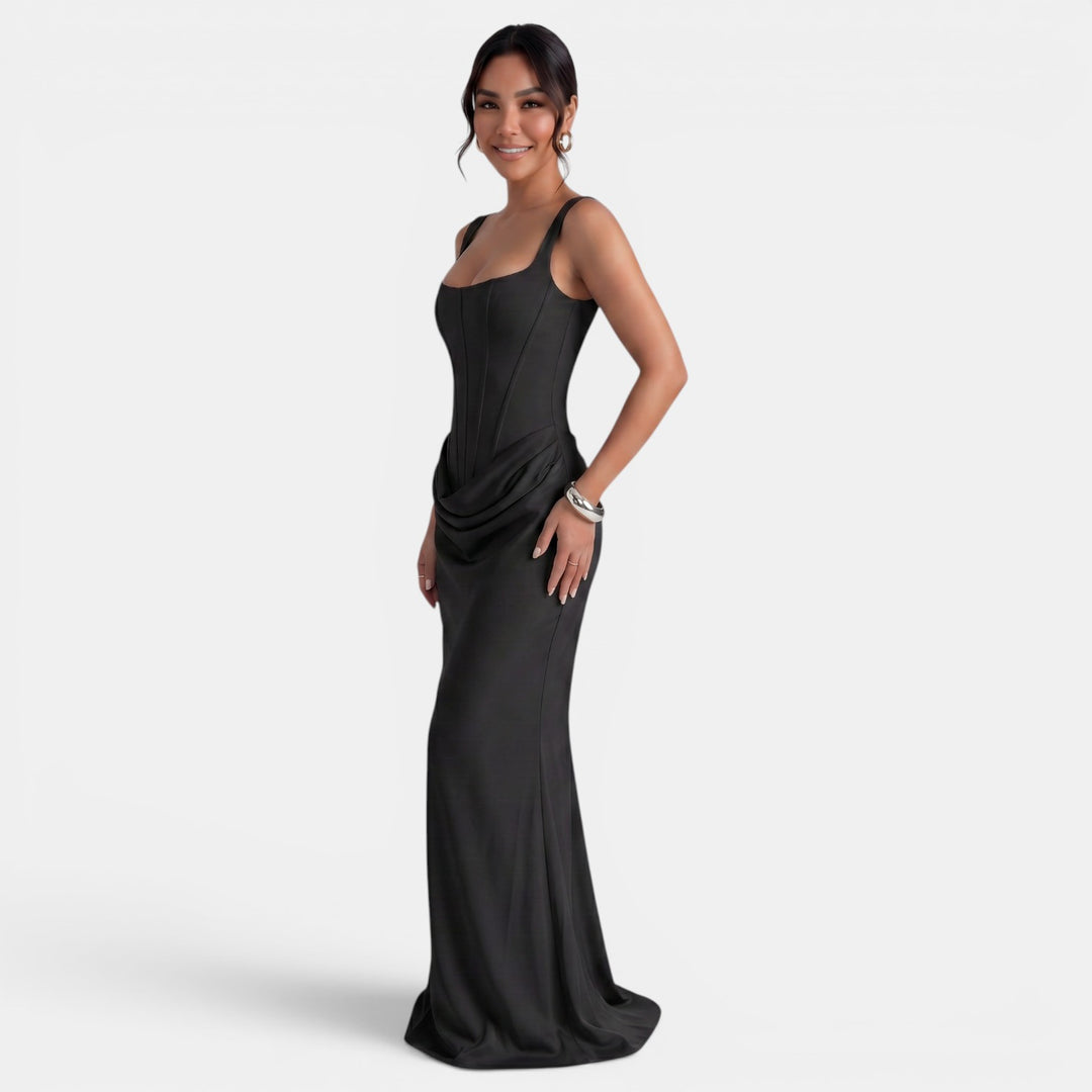 Vestido Maxi Corsé Mujer Elegante