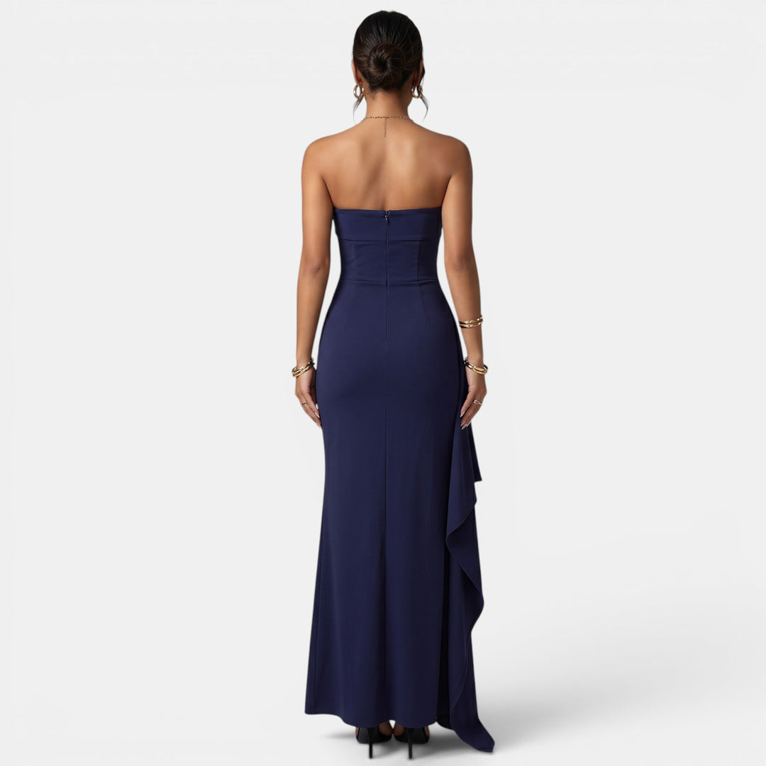 Vestido Largo con Abertura Mujer
