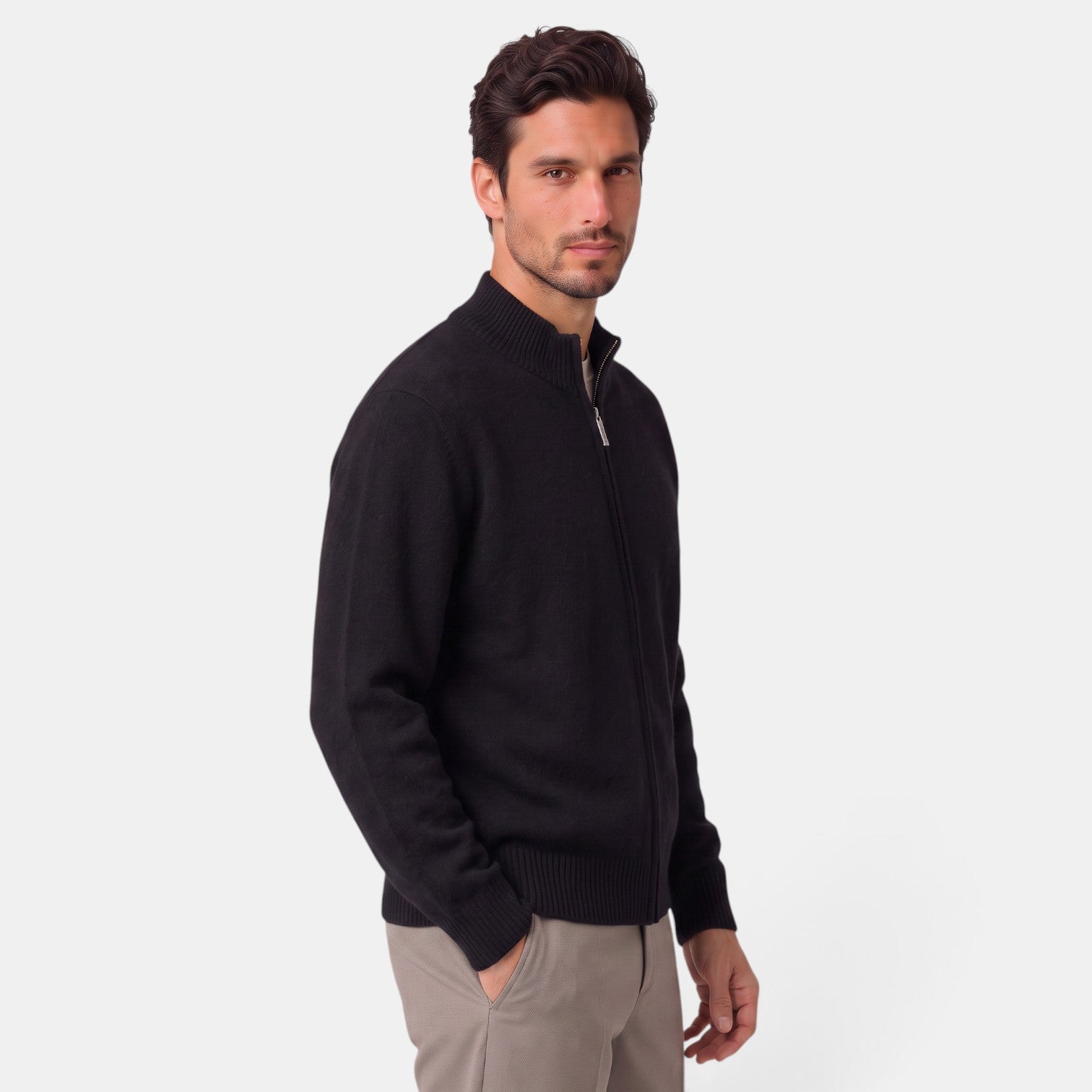 Chaqueta Merino Hombre Cremallera