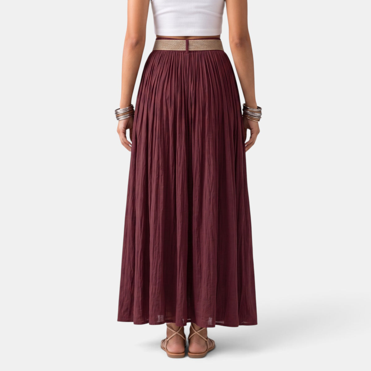 Falda Maxi Mujer Cintura Elástica