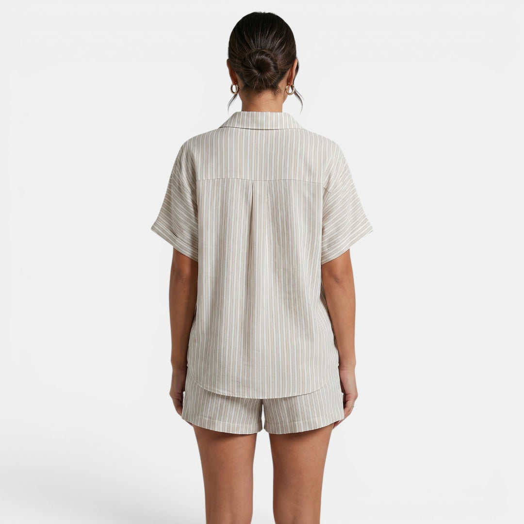 Conjunto Mujer 2 Piezas Rayas Verano
