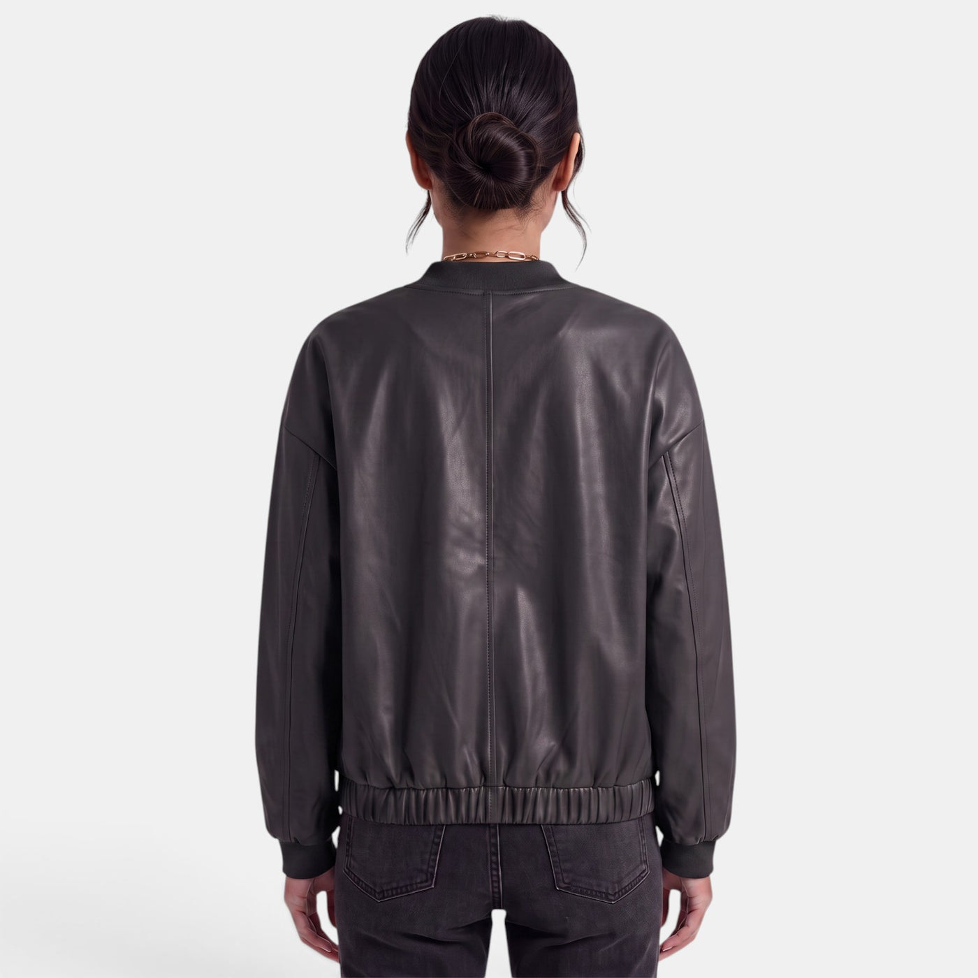 Women's Faux Leather Biker Jacket