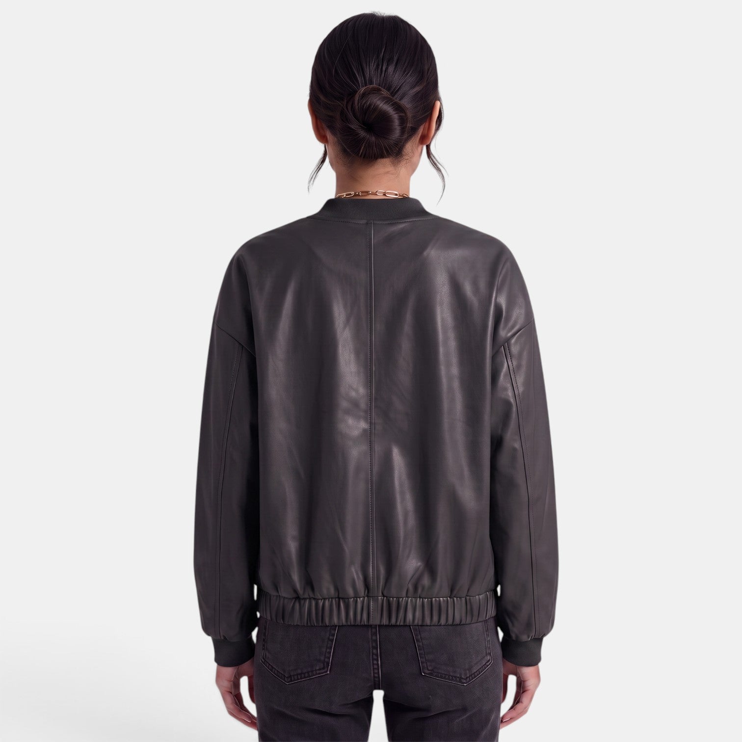 Women's Faux Leather Biker Jacket