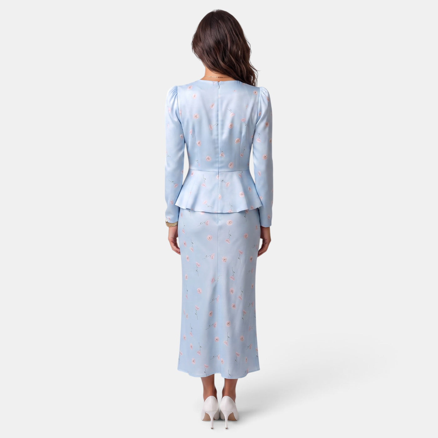 Conjunto Mujer Estampado Falda Larga