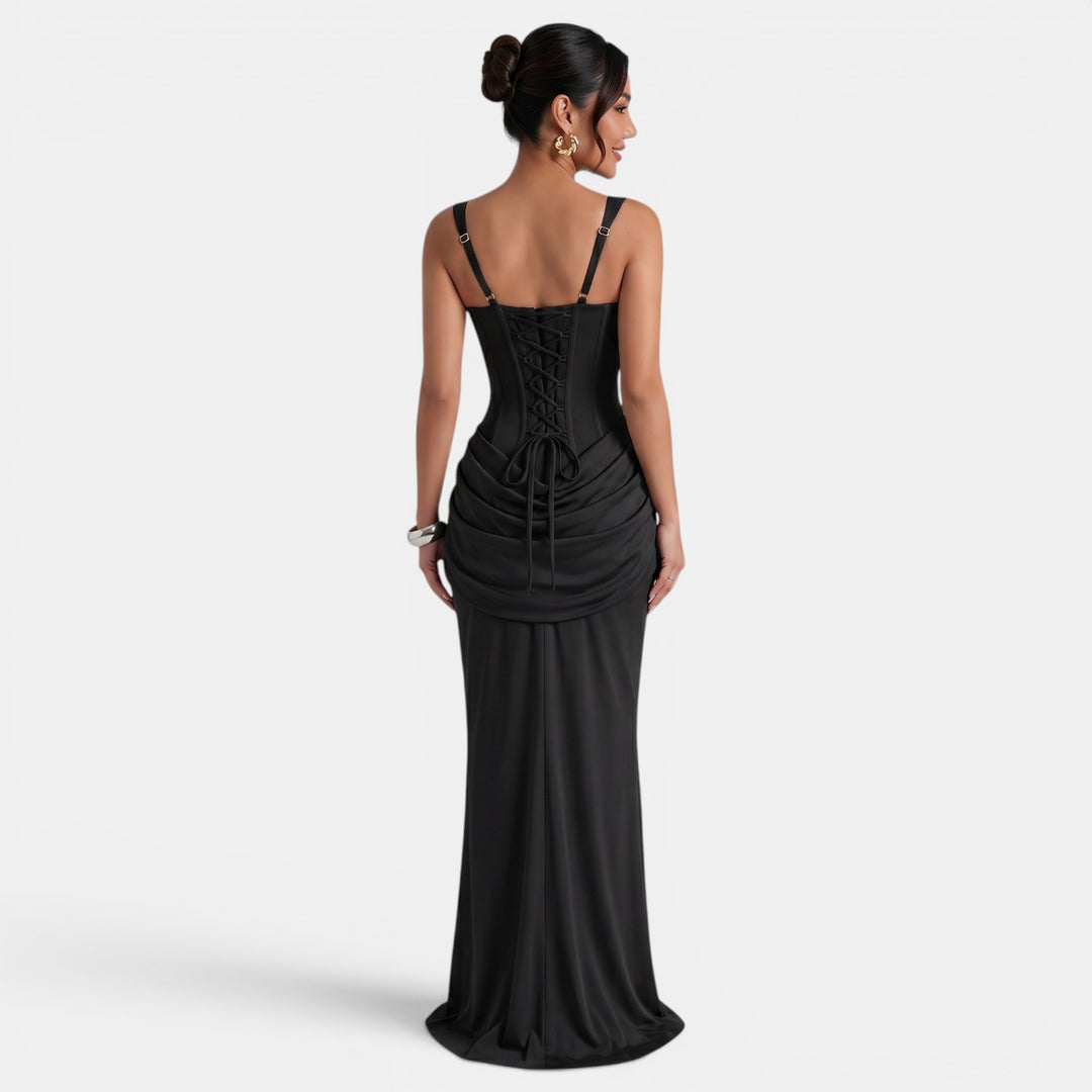 Vestido Maxi Corsé Mujer Elegante