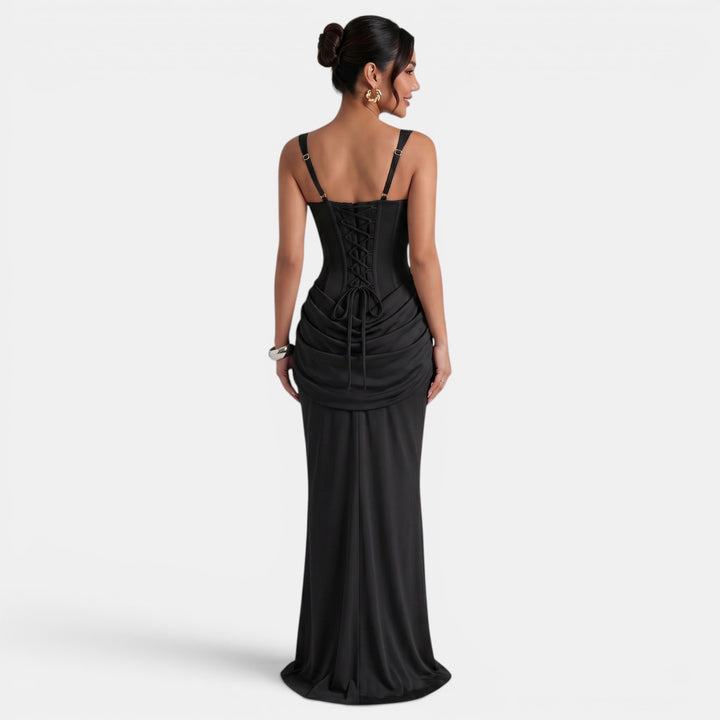 Vestido Maxi Corsé Mujer Elegante