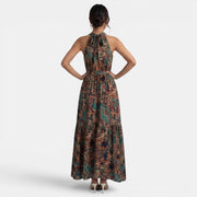 Vestido Boho Largo de Cintura Alta