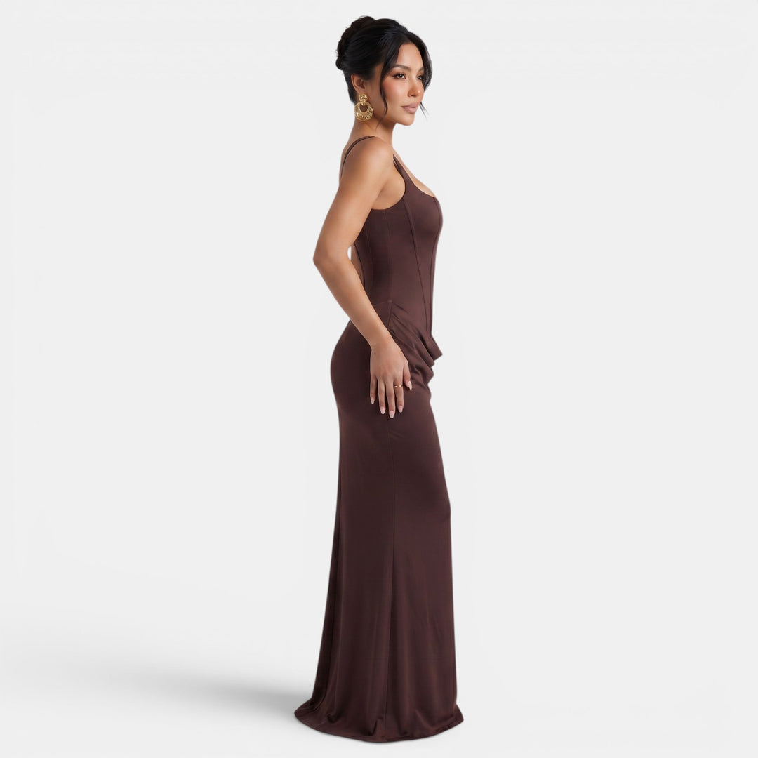 Vestido Maxi Corsé Mujer Elegante