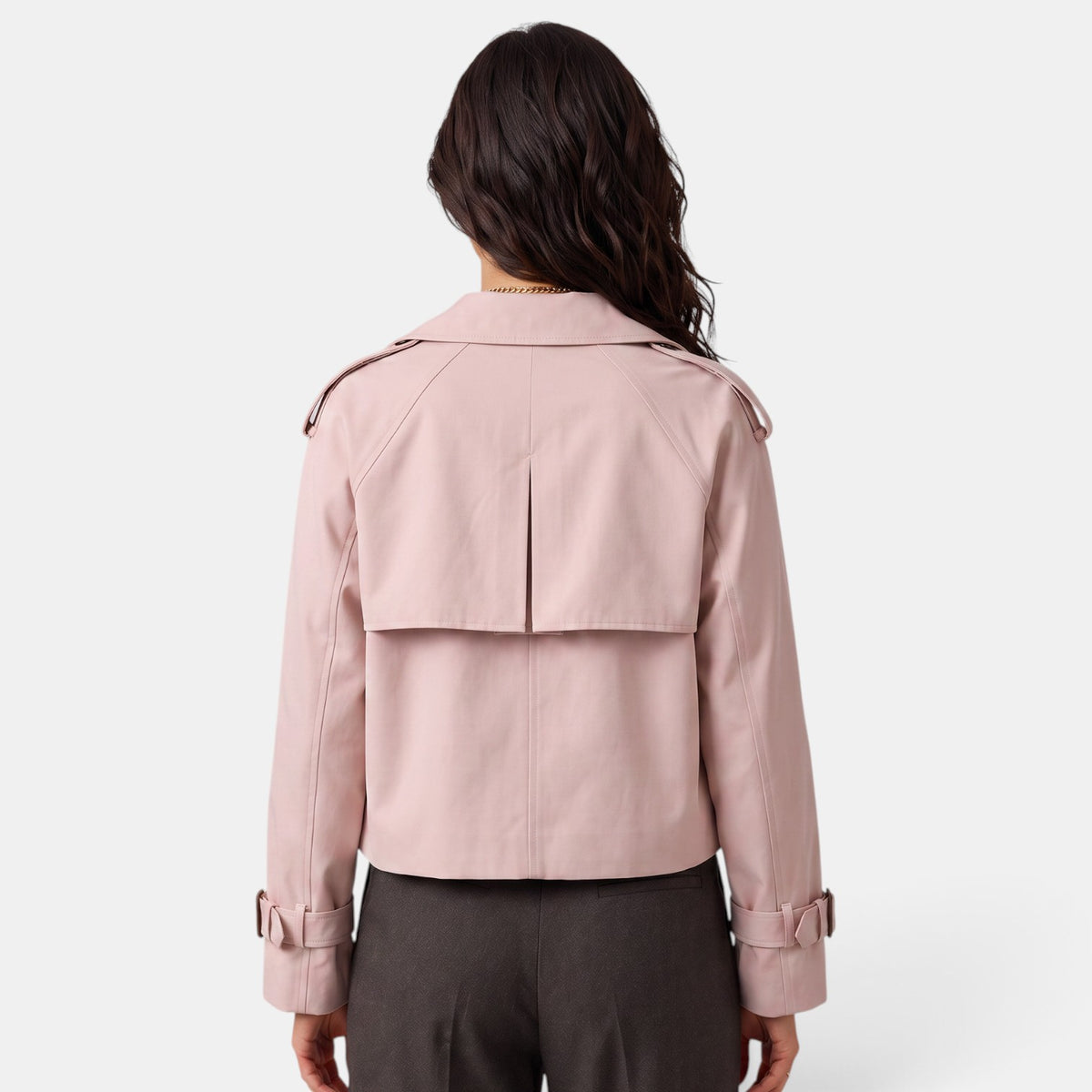 Lightweight Women's Double-Breasted Trench Coat