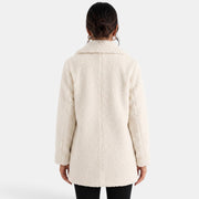 Abrigo Teddy Blanco Mujer