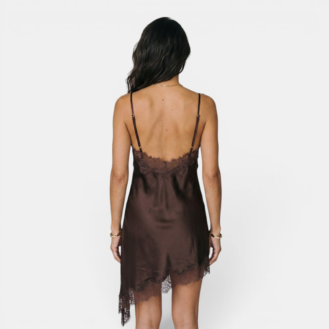Vestido Lencero Satén Mujer Fiesta