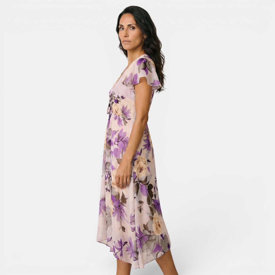 Vestido Midi Boho Floral Mujer