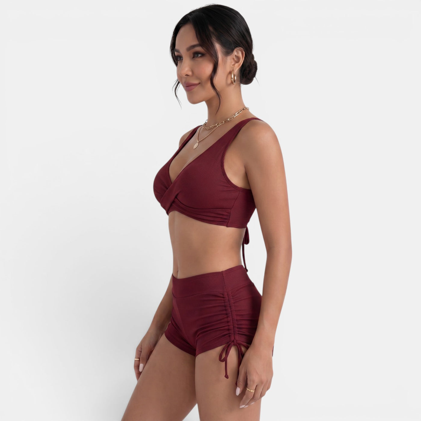 Women's High-Cut Bandeau Swimsuit