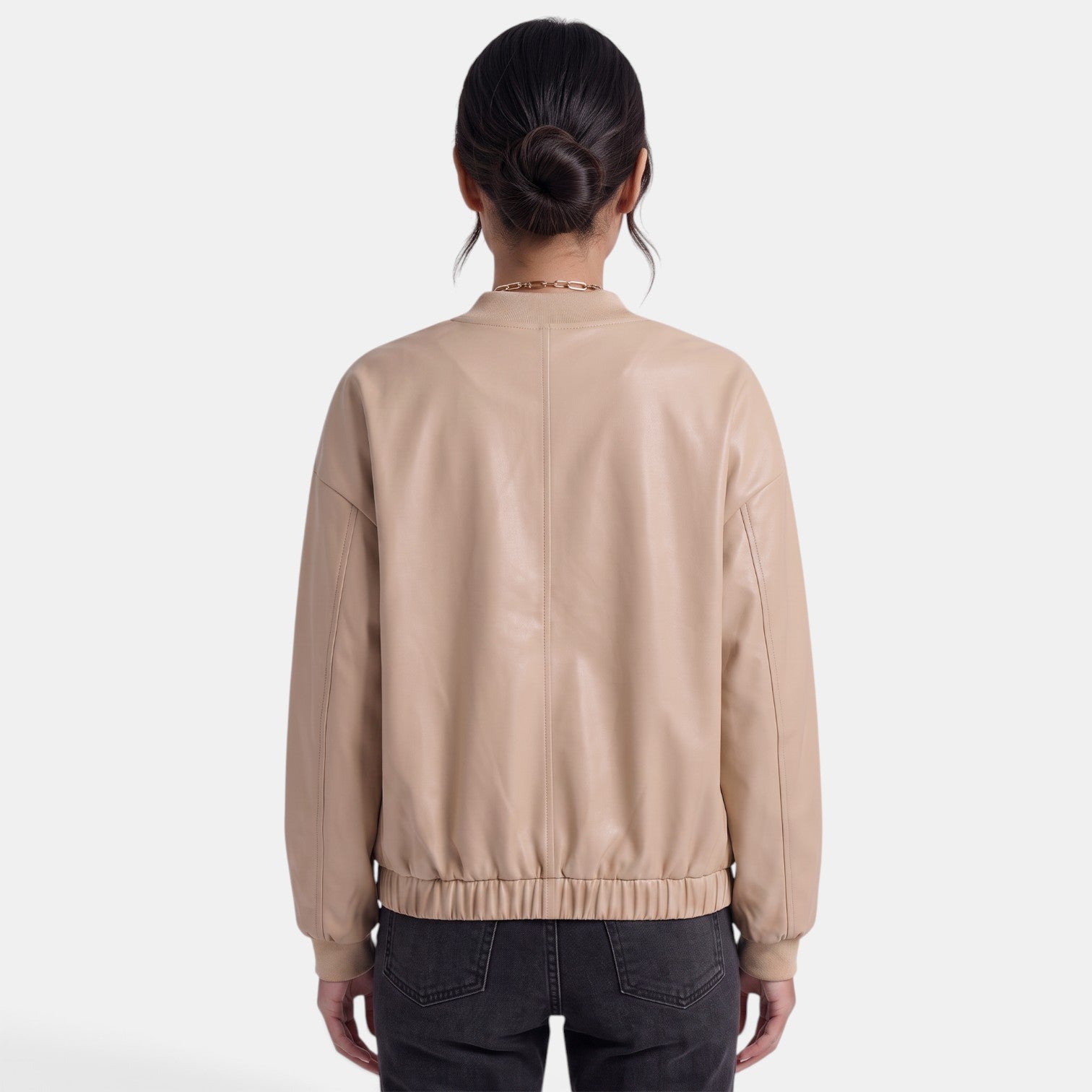 Women's Faux Leather Biker Jacket