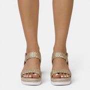 Women's Leather Platform Sandals