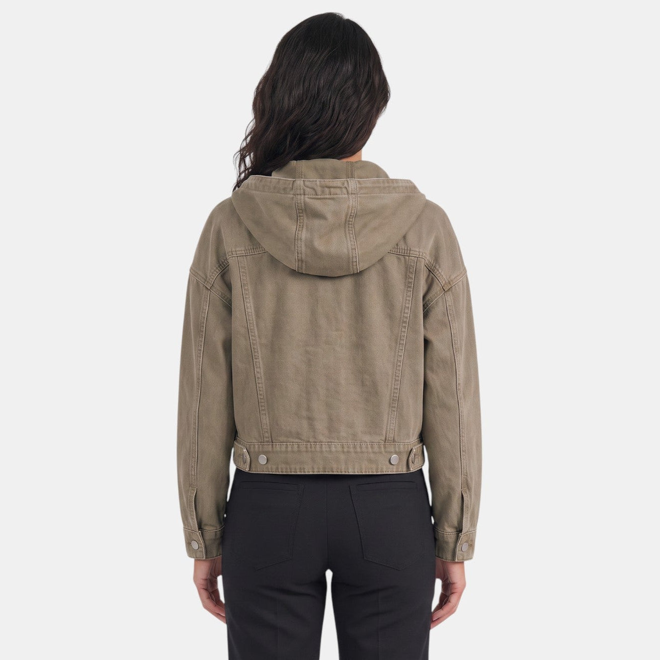 Premium Women's Denim Jacket with Hood