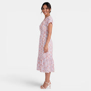 Vestido Midi Floral Mujer Verano