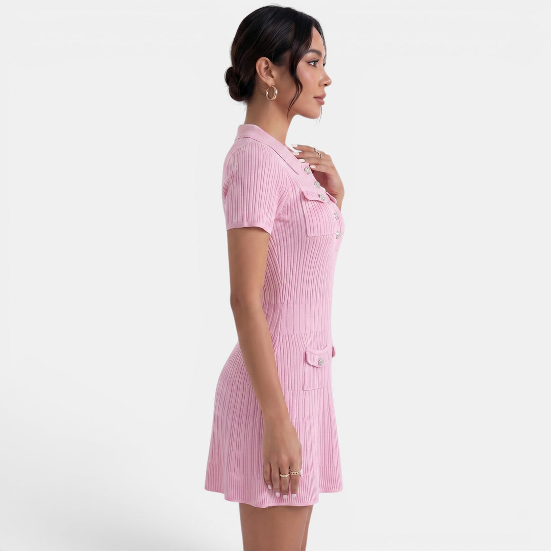 Vestido Corto Punto Verano Mujer