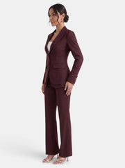 Traje Mujer de Dos Piezas con Americana Entallada y Pantalón