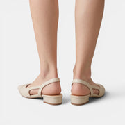 Women's Low Heel Leather Sandals