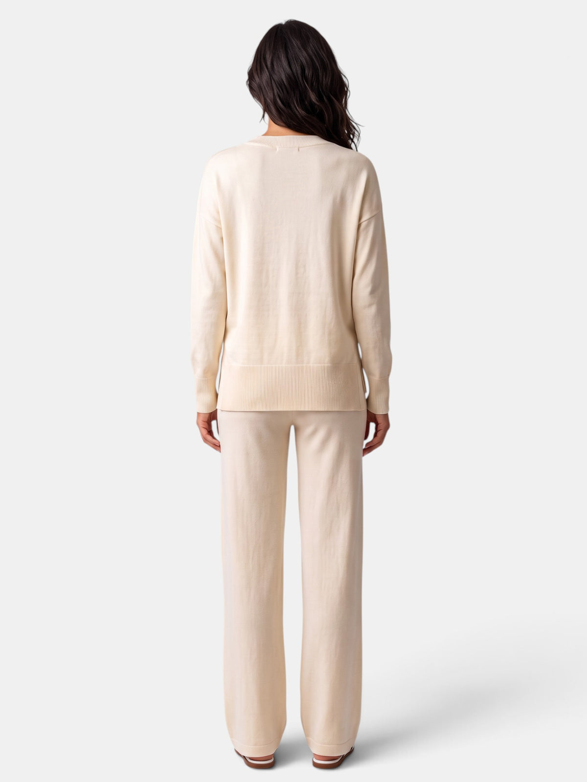 Conjunto Mujer Punto Jersey y Pantalón