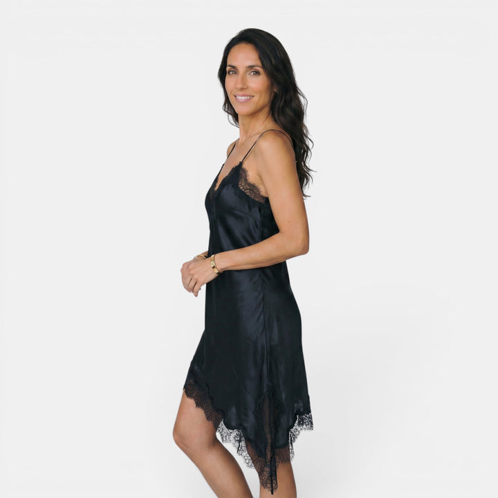 Vestido Lencero Satén Mujer Fiesta