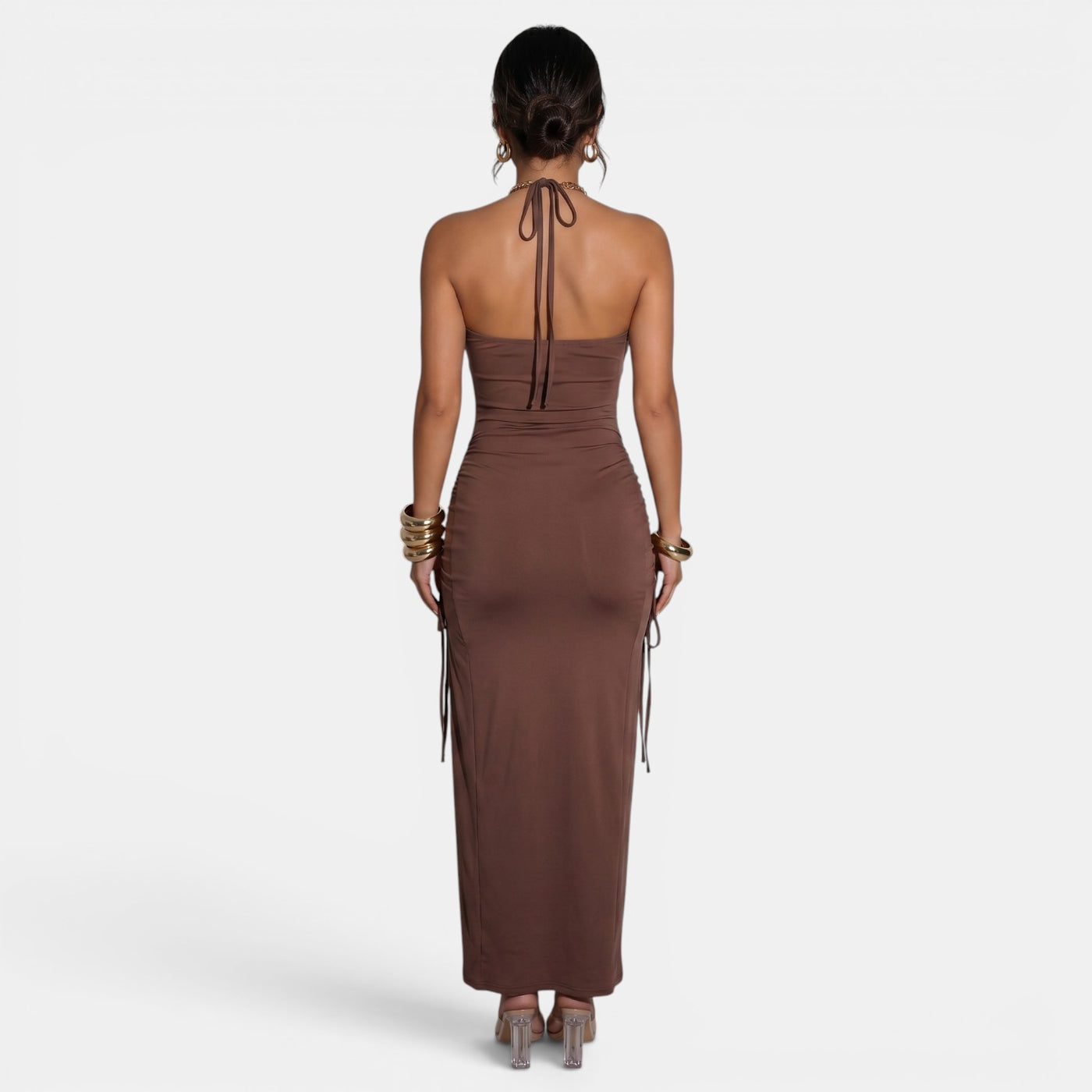 Women's Halter Neck Maxi Dress for Summer