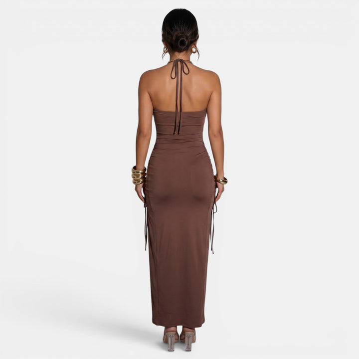 Vestido Largo Halter Mujer Verano